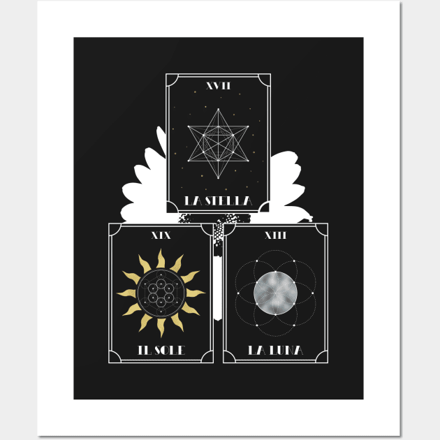 Sun, Moon and Star Wall Art by Chocolona